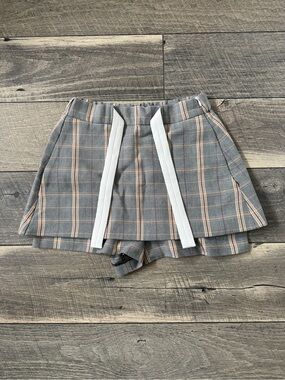 Maje Plaid Skort